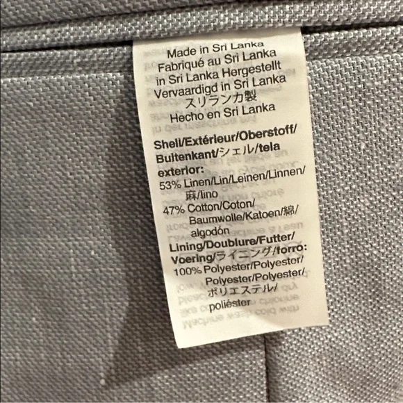 J. Crew Light Blue-Gray Linen Blazer - Picture 4 of 5